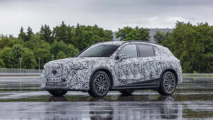 2027 Mercedes GLC EQ prototype front view
