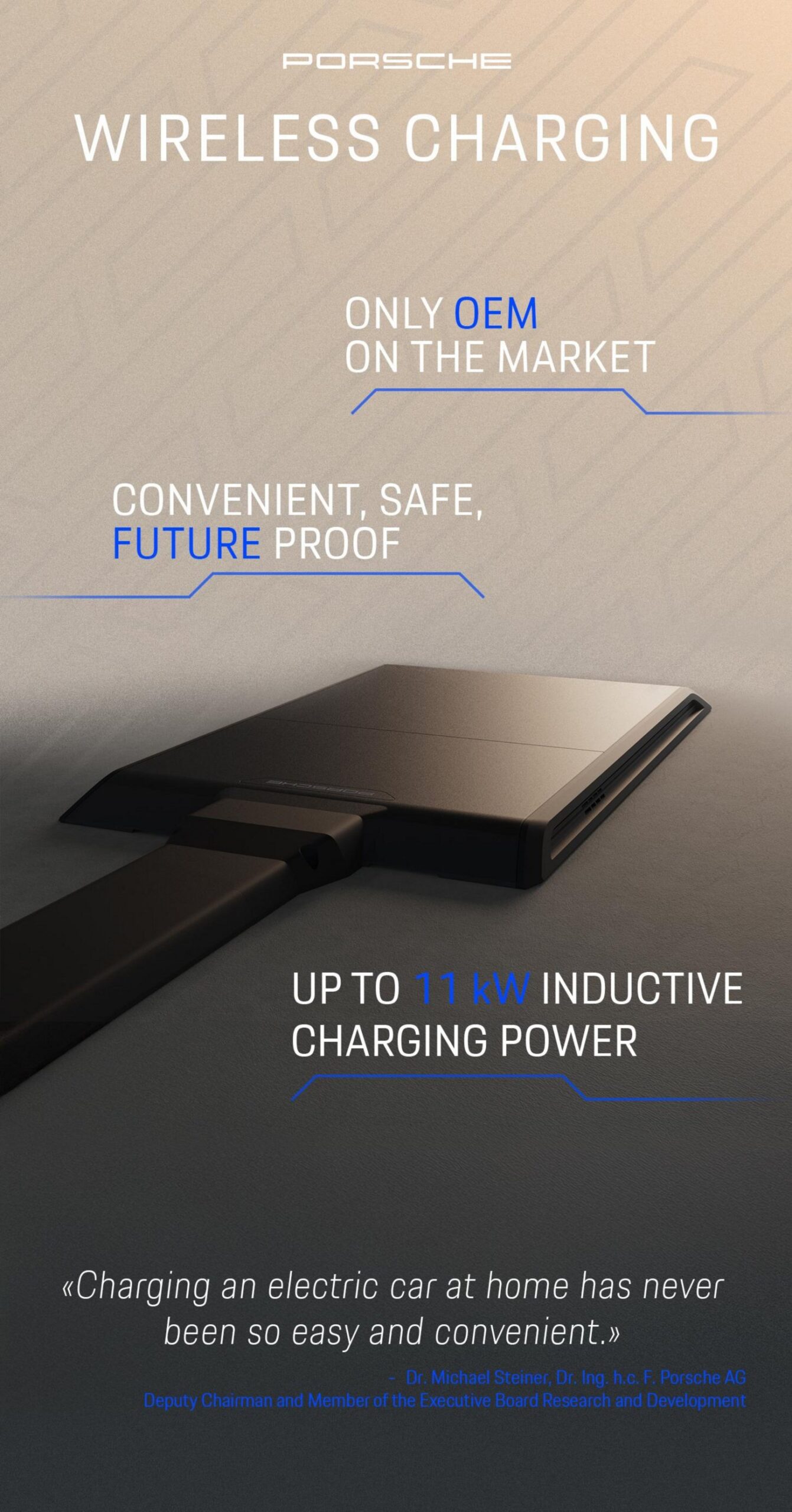 Porsche Cayenne Electric Wireless Charging