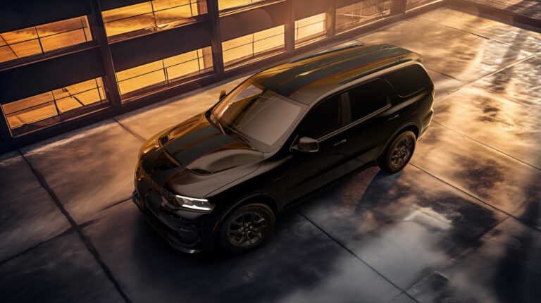 2026 Dodge Durango RT Plus (shown in Diamond Black exterior color) with new Blacktop Redli