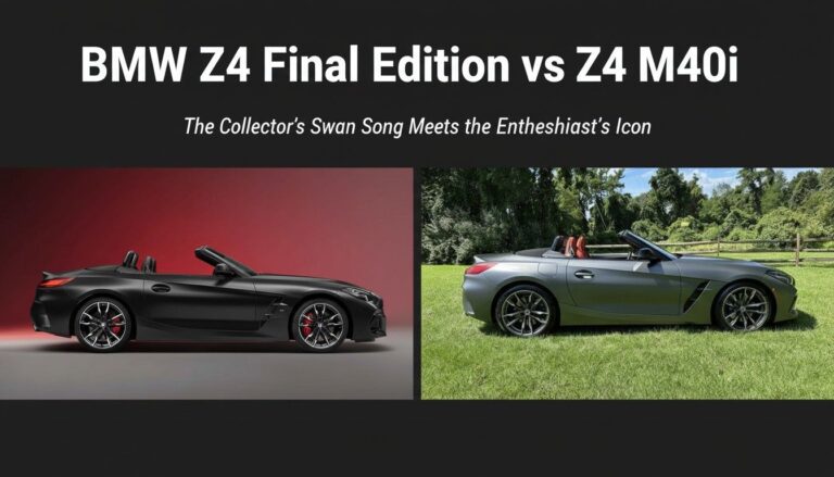 BMW Z4 Final Edition vs Z4 M40i